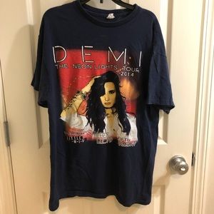 Demi Lovato Neon Lights 2014 Tour shirt